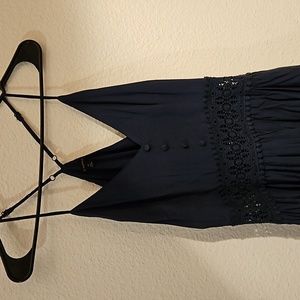Navy blue maxi dress